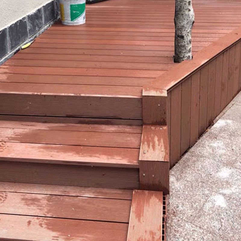 Outdoor Wood Decking Waterproof Striped Pattern Floorboard
