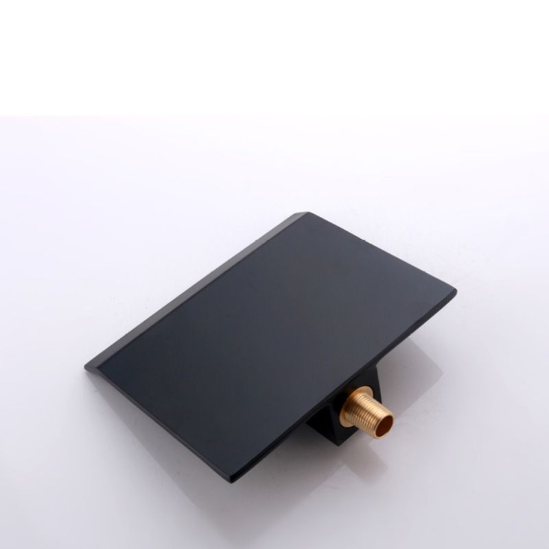 Modern Wall-Mounted Bathroom Faucet Low Arc Solid Brass Faucet