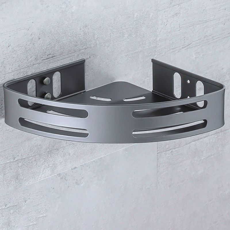 Matt gray bathroom accessory set bathroom shelf/towel holder & paper holder included