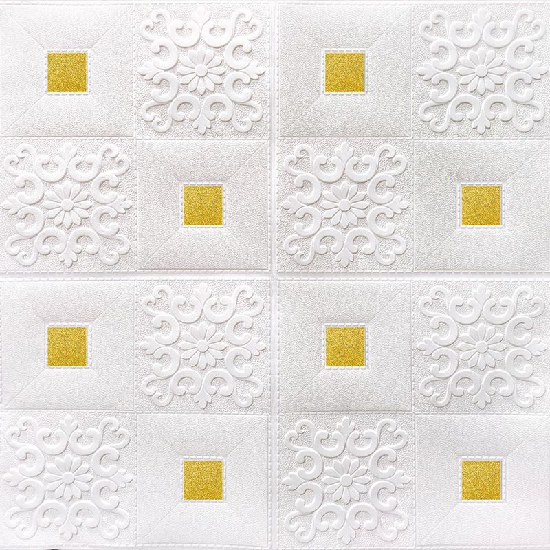 Modern wall covering foam 3D embossed peel and stick wall panel