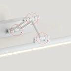 Minimalist LED Wall Light Black/White – Modern Metal Lamp for Bathroom and Indoor Use