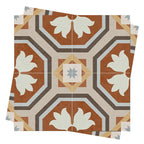 Square Indoor Vinyl Floor Peel and Stick Flower Pattern Waterproof Vinyl Floor