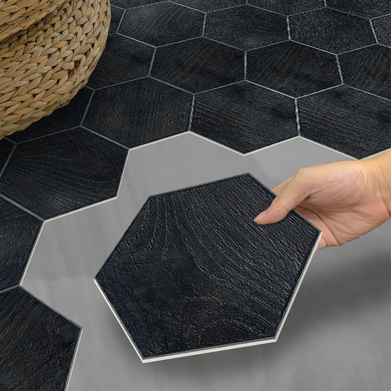 Peel & Stick Vinyl Flooring Dark Matte Vinyl Floors with Stone Look