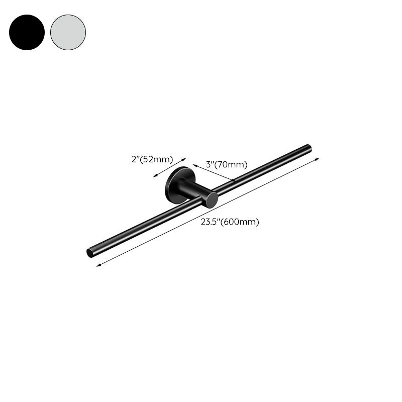 2-piece modern bathroom accessory set towel bar made of stainless steel