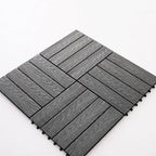 Striped pattern terrace tiles interlocking tiles kit outdoor patio
