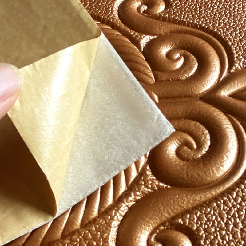 Glam Style Wall Cladding Living Room Peel and Stick 3D Embossed Waterproof Wall Cladding