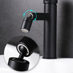 Modern Sink Faucet Copper Lever Handle Low Arc Pull Out Sink Faucet