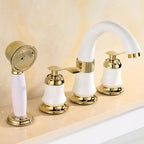 Tradition Bathtub Filler Trim Deck-Mounted Swing Spout Bathtub Filler