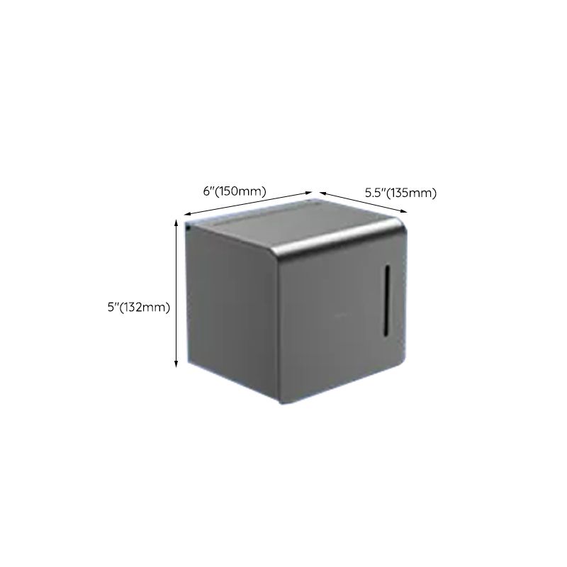Contemporary bathroom accessory set made of aluminum with towel holder/bath shelf