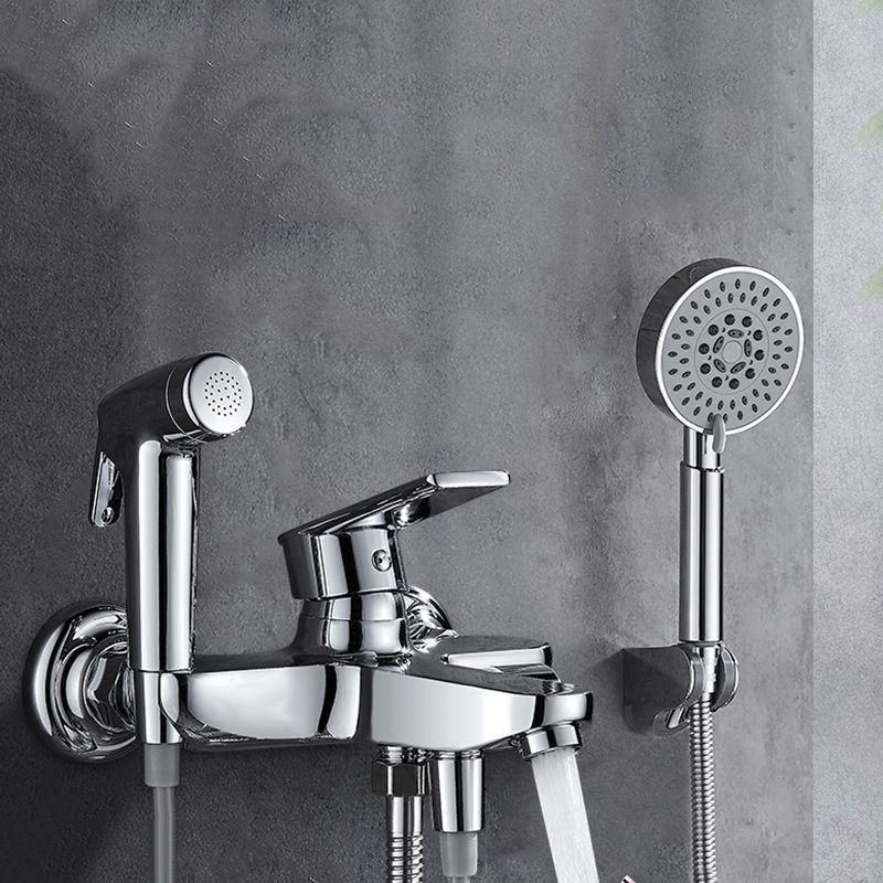 Popular Bathtub Filler Wall-Mounted Lever Handle Fixed Bathtub Faucet Trim