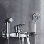Popular Bathtub Filler Wall-Mounted Lever Handle Fixed Bathtub Faucet Trim
