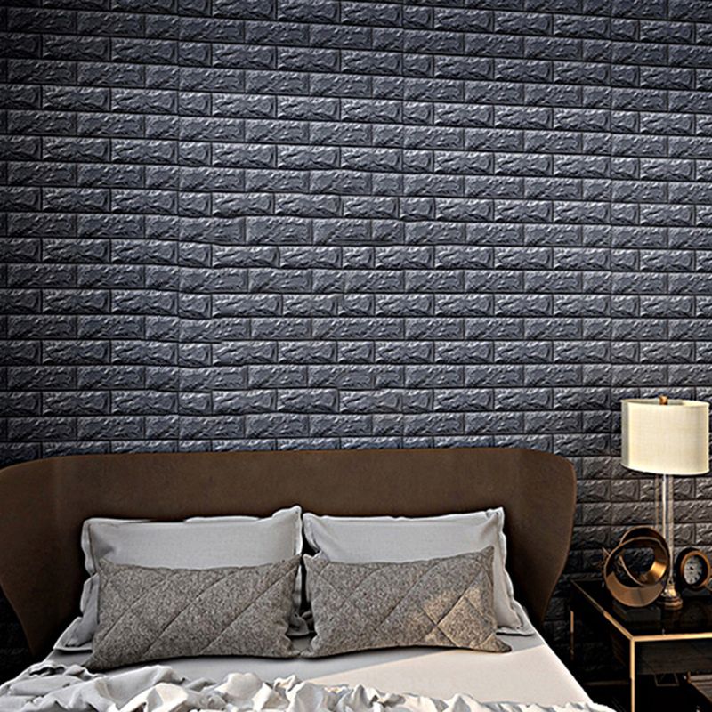 Modern Wall Tile PVC 3D Embossing Self-Adhesive Waterproof Interior Wall Panel