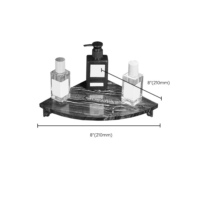 Metal and marble bathroom accessories as a single piece or as a set in black