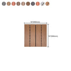 Modern Style Wood Floor Corrosion Protection Square Outdoor Wood Floor