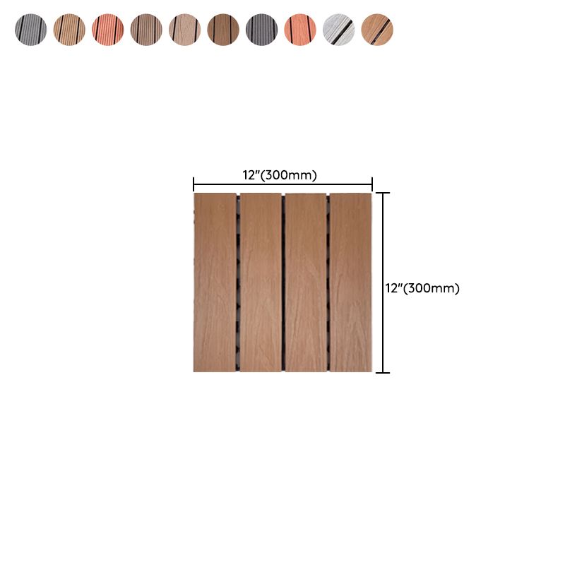 Modern Style Wood Floor Corrosion Protection Square Outdoor Wood Floor