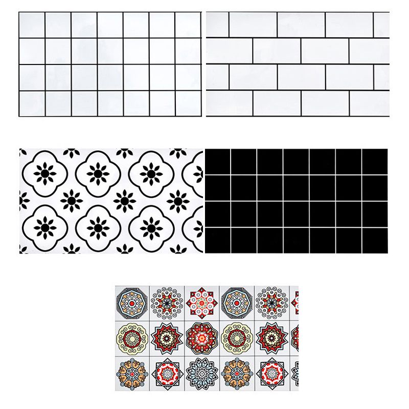 Square Mosaic Tile Peel and Stick Tile for Kitchen and Bathroom