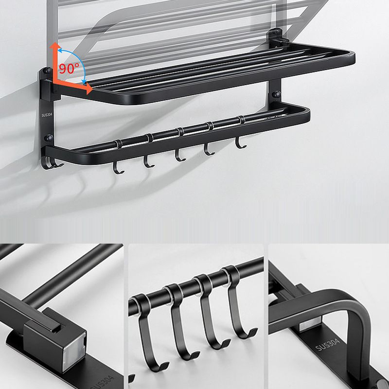 Modern Bathroom Accessories Black Paper Holder Bathroom Shelf Bathroom Accessory Set
