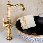 Deck Mounted Copper Roman Tub Faucet Double Handles Roman Tub Faucet Set