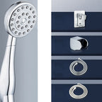 Contemporary Brass Round Hand Shower Water Filtration Shower Head