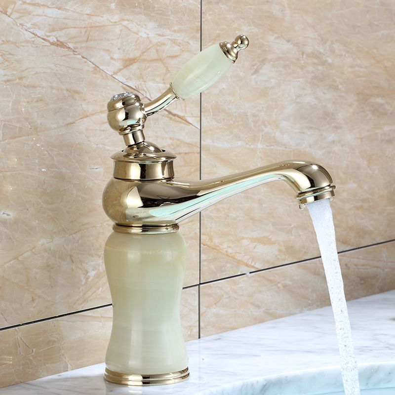 Luxury Vessel Faucet Brass Lever Handles Low Arc Sink Faucet