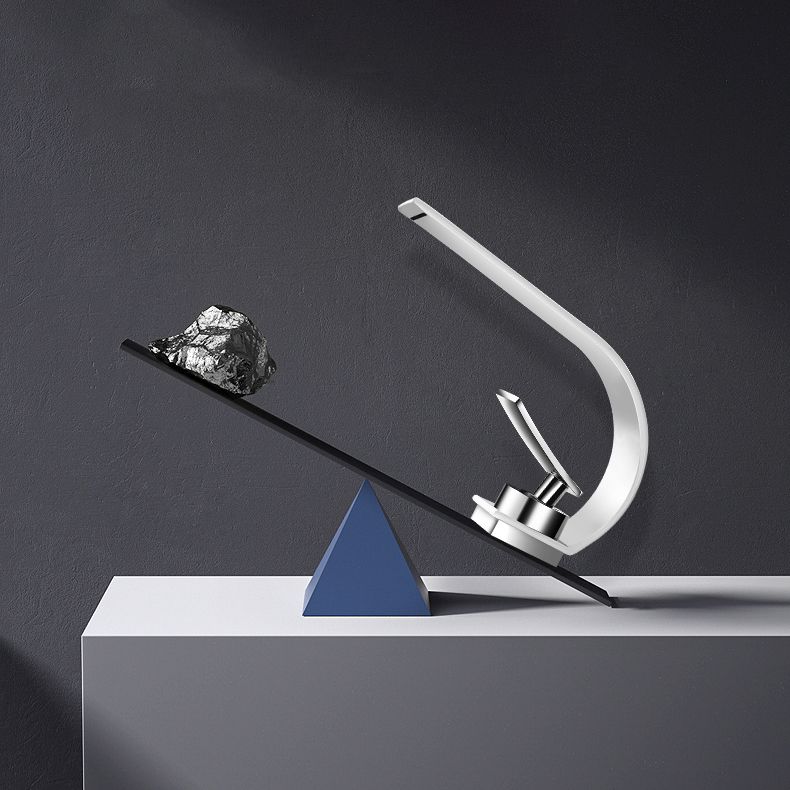 Bathroom faucet brass waterfall spout lever handle basin faucet