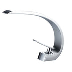 Waterfall Spout Widespread Faucet Modern Lever Handles Faucet