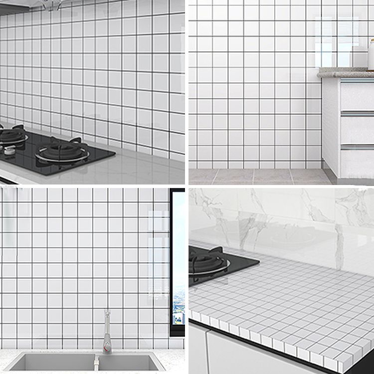 Rectangular Mold Resistant Tile PVC Singular Peel & Stick Tile for the Kitchen