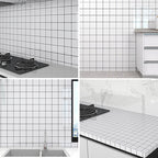 Rectangular Mold Resistant Tile PVC Singular Peel & Stick Tile for the Kitchen