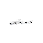Contemporary bathroom accessory set made of aluminum with towel holder/bath shelf