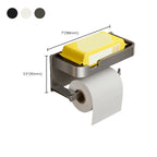 Modern Style Aluminum Single Bathroom Accessory Set Paper Holder