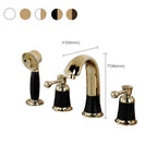 Contemporary Tub Faucet Deck Mount Trim Bathtub Faucet Trim for Bathroom