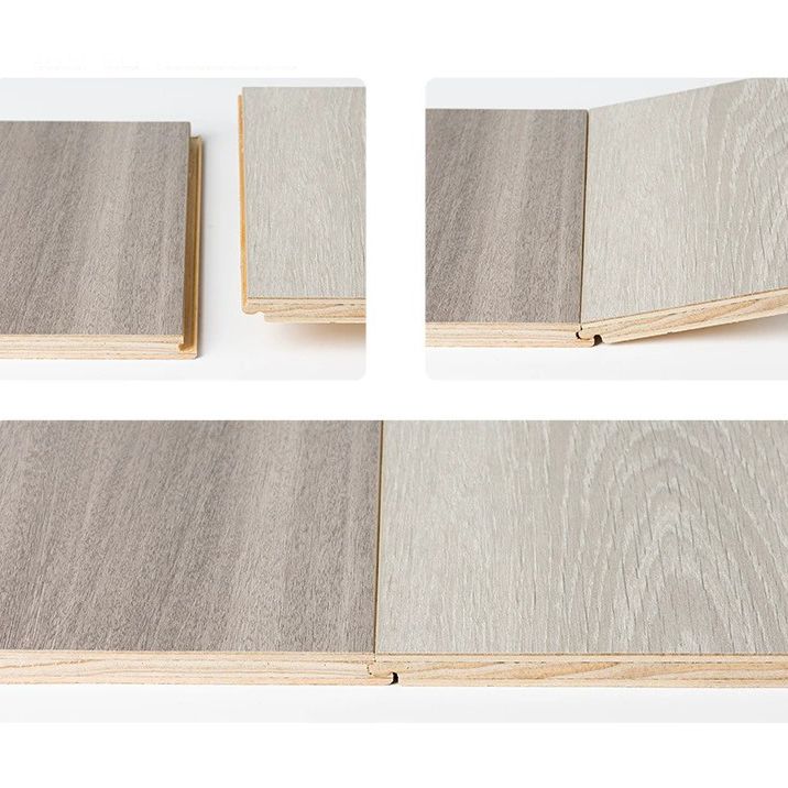 49"x8" width E0 natural solid wood laminate flooring, click-lock, waterproof