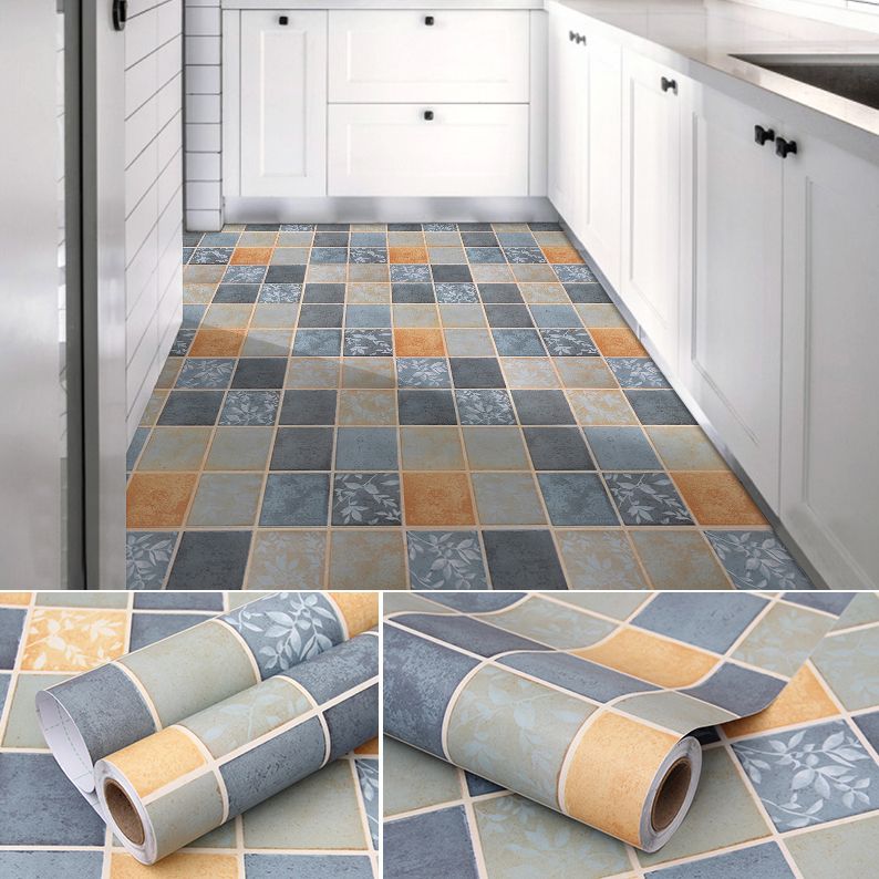 Modern PVC Floor Geometric Pattern Peel and Stick Vinyl Plank Floor
