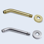 Stainless Steel Shower Combination Round Fixed Shower Head with Shower Arm