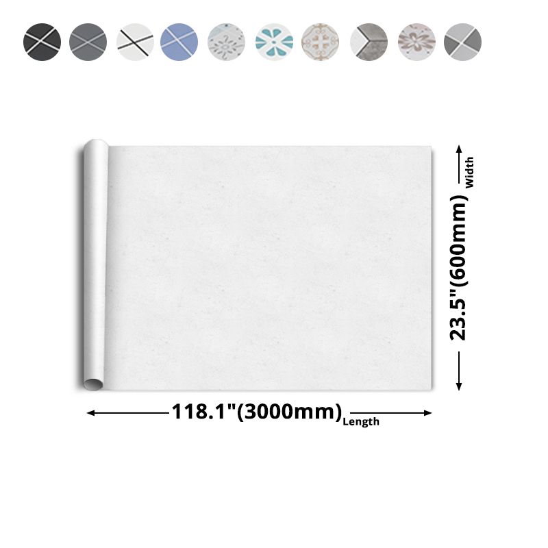 Modern Vinyl Floor Geometrically Printed Peel-and-Stick PVC Flooring