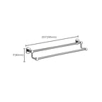 Polished Chrome Modern Bathroom Accessory Set Silver Towel Holder/Bath Shelf
