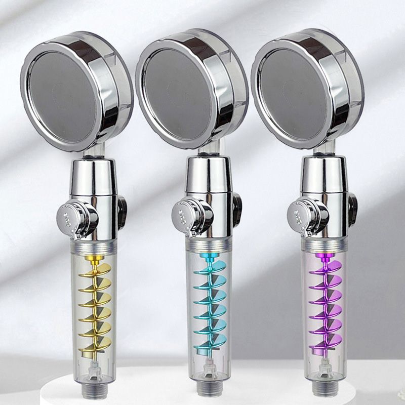 Modern Round Handheld Showerhead Rain Spray Head made of Plastic