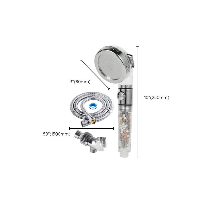 Handheld showerhead with catalyst water filtration wall-mounted showerhead