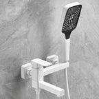 Wall-mounted metal bathtub faucet low arc swivel bathroom faucet