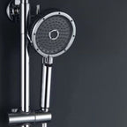 Matt Black Hand Shower Modern 3-Stream Round Wall Mounted Hand Shower