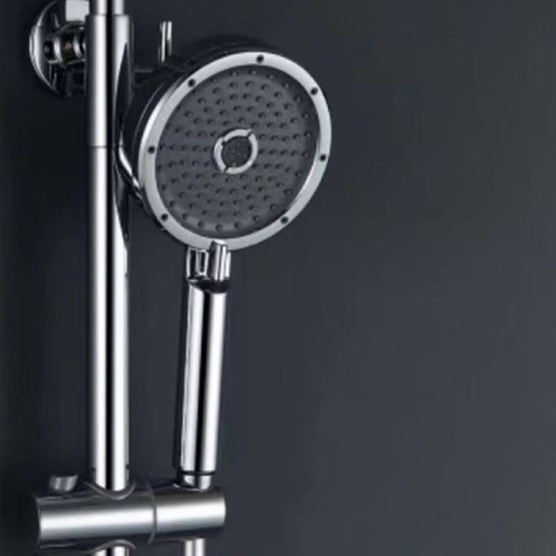 Matt Black Hand Shower Modern 3-Stream Round Wall Mounted Hand Shower