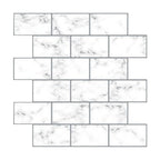Peel and Stick Wall Tile Water Repellent Rectangle PVC Peel & Stick Subway Tile