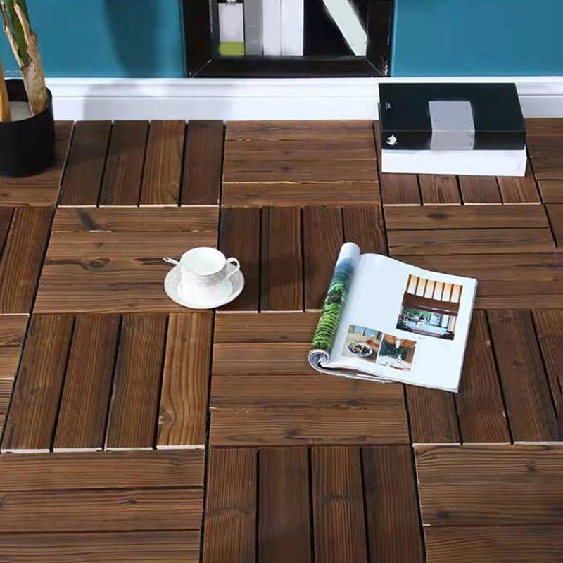 Wood Terrace Tiles Plug-in System Installation Outdoor Terrace Tiles