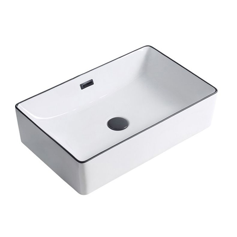 Modern porcelain floor washbasin Rectangular washbasin for the bathroom