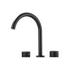 Double Handle Tub Filler Deck Mounted High Arc Brass Modern Roman Tub Filler