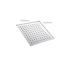 Stainless Steel Showerhead Combo Modern Fixed Showerhead for the Bathroom
