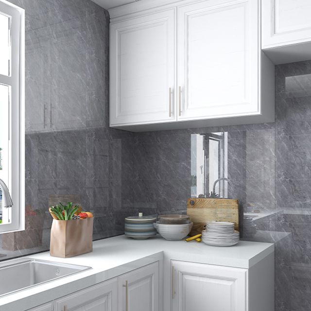 Plastic Peel and Stick Back Wall Rectangular Field Tile Peel and Stick Back Wall