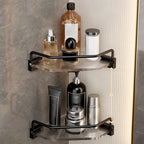 Contemporary Black Metal Bathroom Accessories Single Piece or as Set
