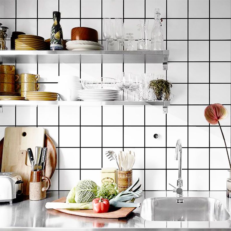 Modern Peel-and-Stick Tiles Single Tile Peel-and-Stick Backing
