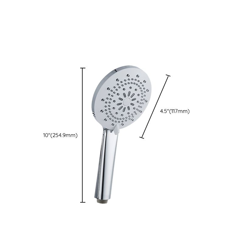 Modern Style Round Handheld Shower Bathroom Metal Wall-Mounted Hand Shower